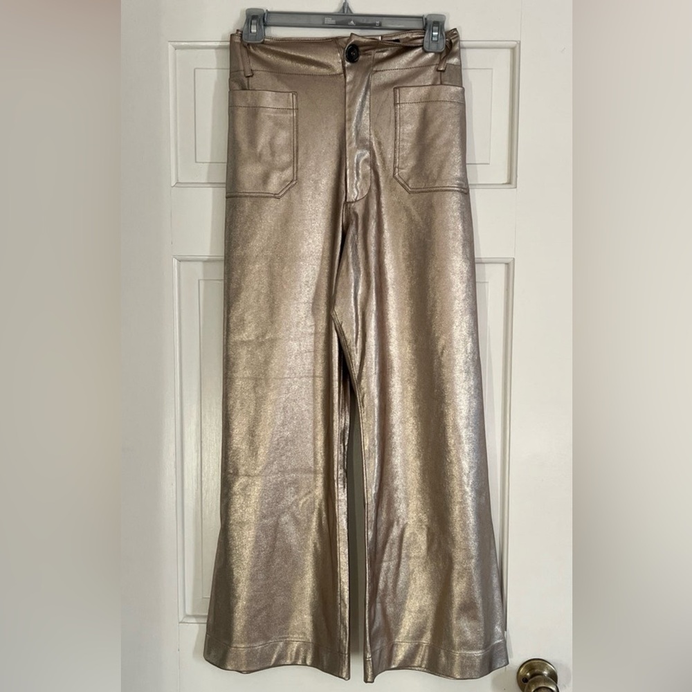 Anthropologie Maeve Colette Crop Gold NWT